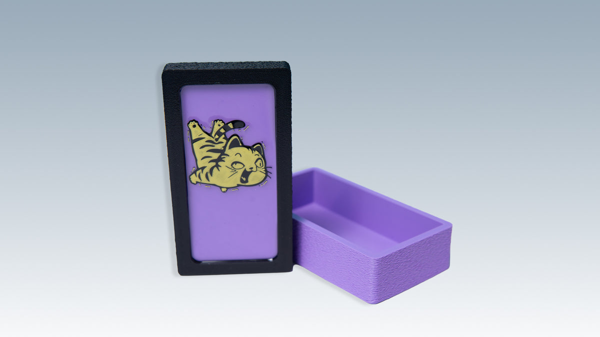 Crazy Cat Trinket Box – Resin-Coated Desk Organizer
