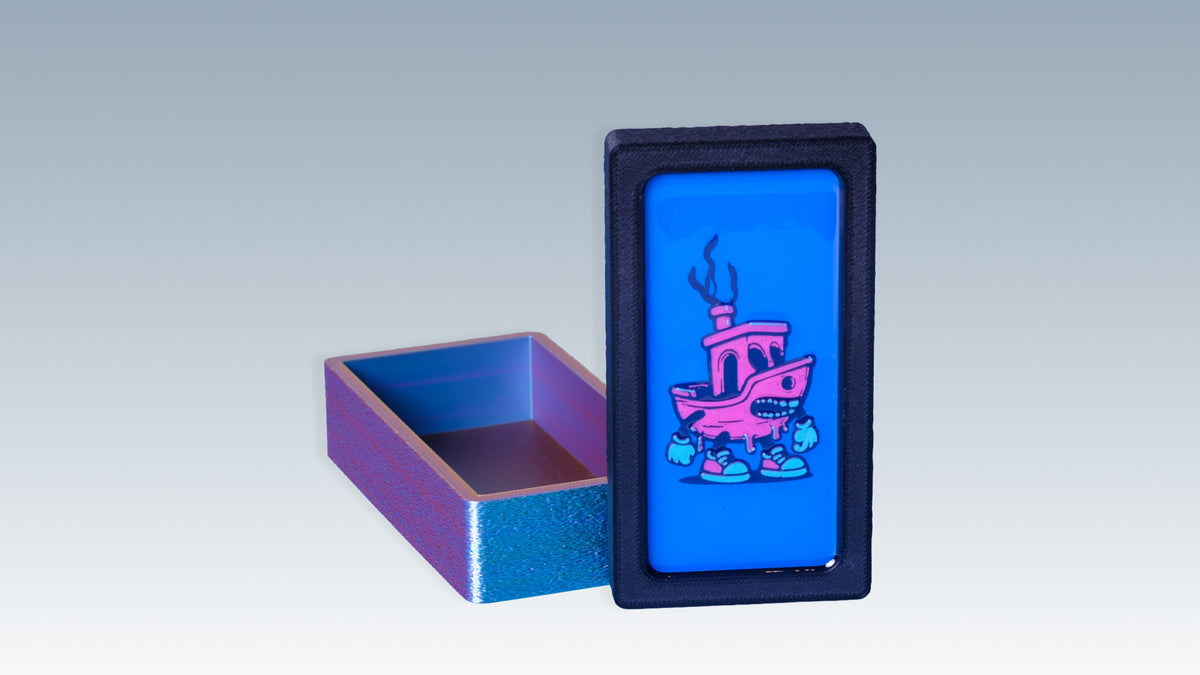 Crazy Cat Trinket Box – Resin-Coated Desk Organizer