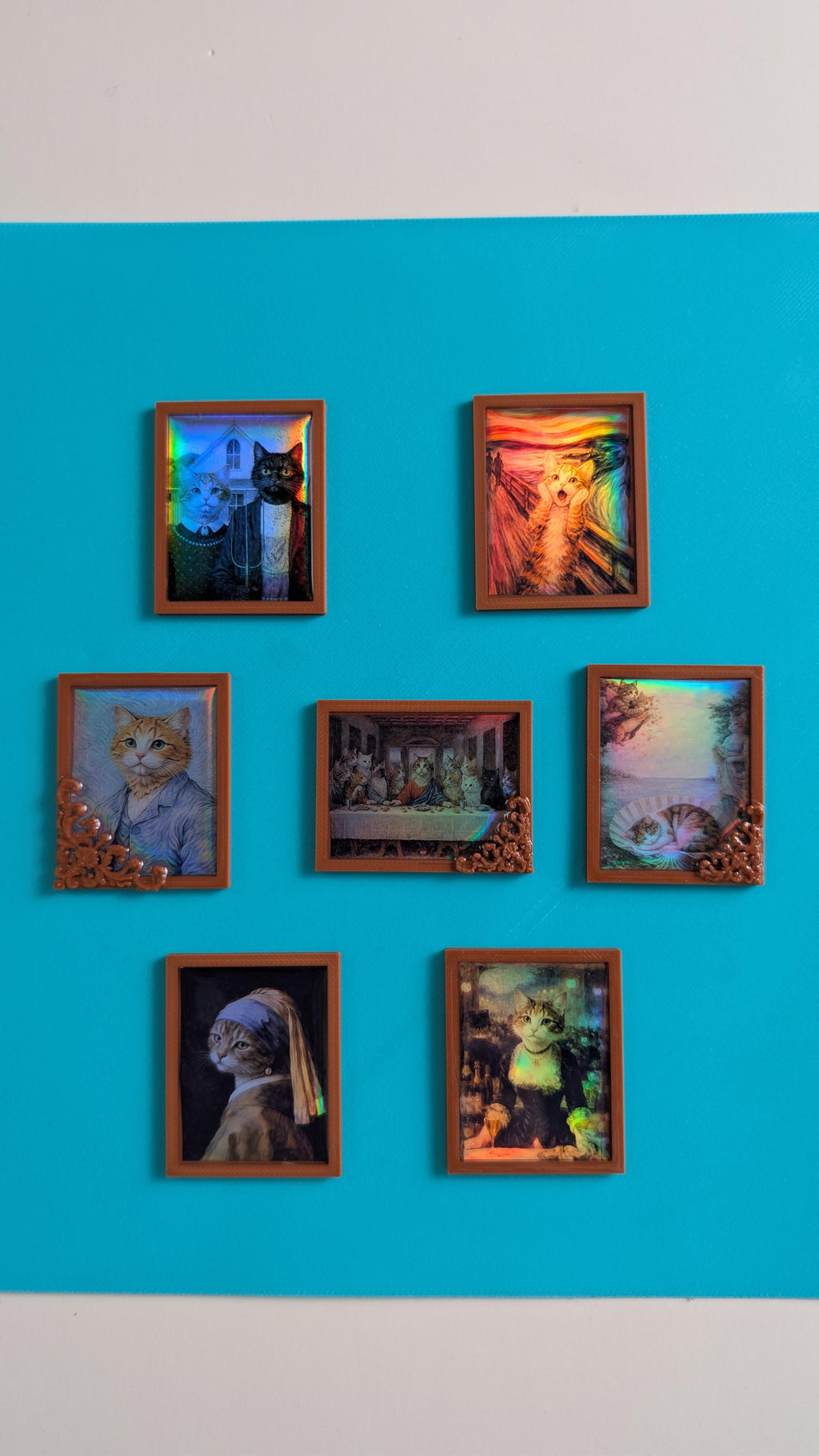 cat art frames