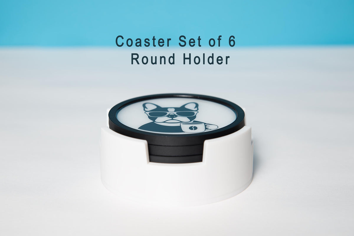 Funny Animal Drink Coasters with Holder