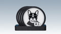 Funny Animal Drink Coasters with Holder